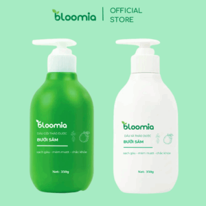 Combo Dầu Gội Xả Thảo Dược Bưởi Sâm Bloomia