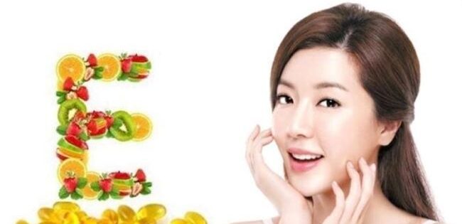 tác dụng vitamin E lên mặt