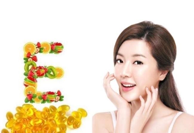 tác dụng vitamin E lên mặt